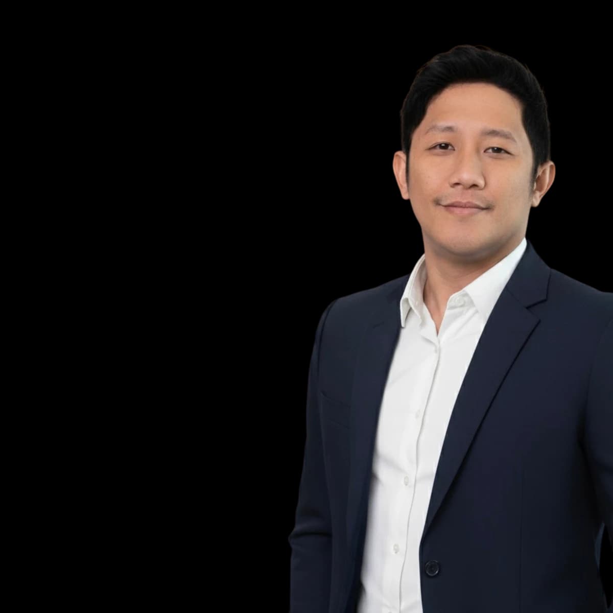 Aldrin Colendres, founder of POSmates, in a dark suit